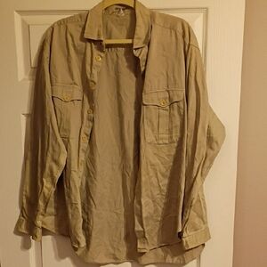 Giorgio Armani Light Tan Shirt Jacket